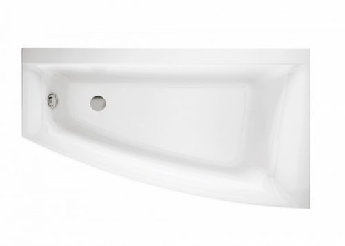 Cersanit VIRGO MAX Асимметричная акриловая ванна 160x90, правосторонняя, без ножек, белая в Кореновске