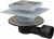 APV3444 Сливной трап 150 × 150/50/75, подводка – боковая, решетка – нержавеющая сталь, фланец –нерж сталь Alca Plast в Кореновске